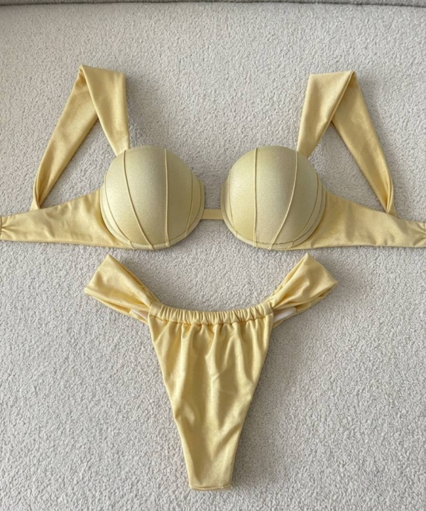 Bikini Olivia amarillo mantequilla